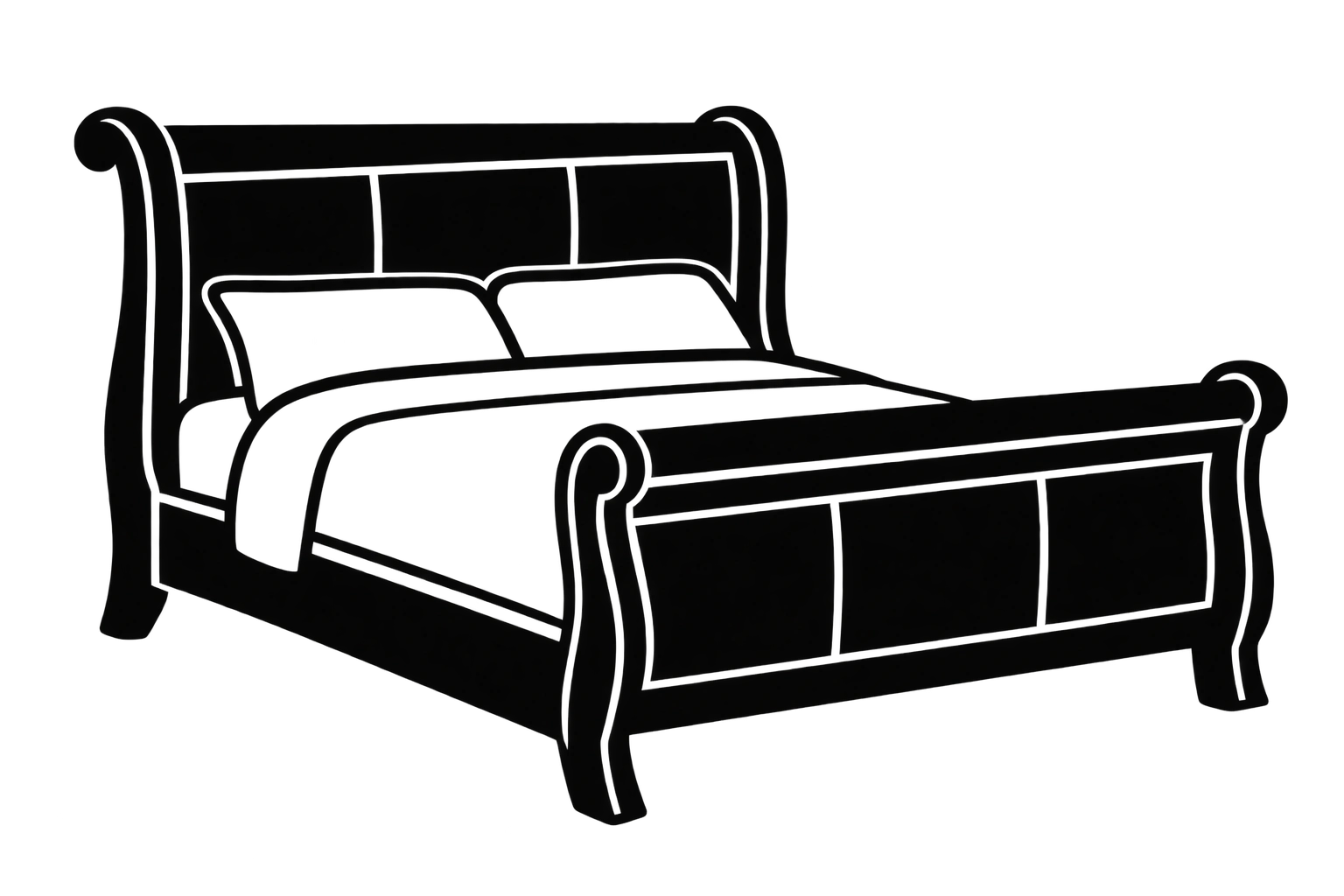 Sleigh Bed Assembly